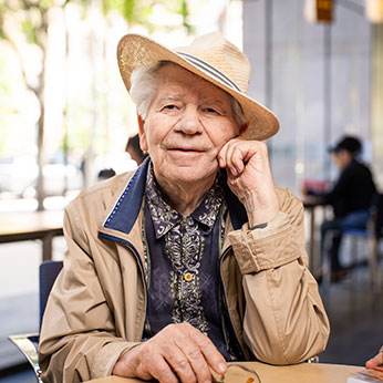 A man smiling. Links to Gifts from Retirement Plans